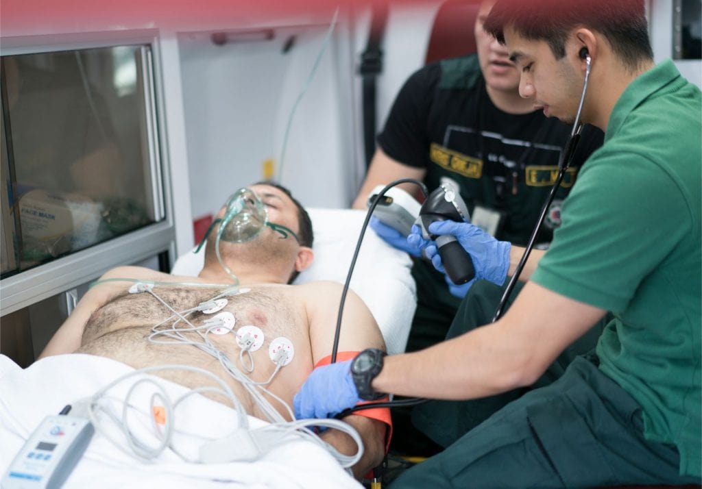 test on cardiac patient