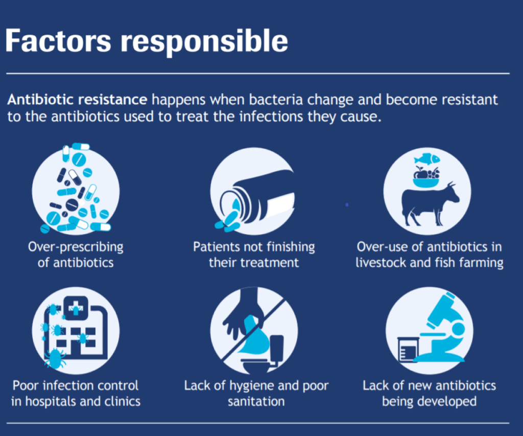 Factors responsible for antimicrobial resistance
